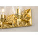 Alpha 3 Light 25 inch AGB Bath Light Wall Light in Antique Brass
